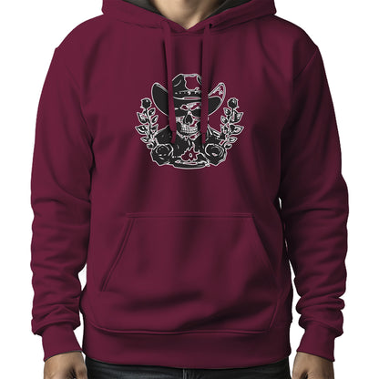 MOLETOM MASCULINO BLACK SKULL FLOWERS