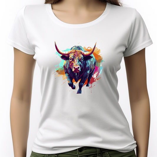 CAMISETA FEMININA RAINBOW BULL