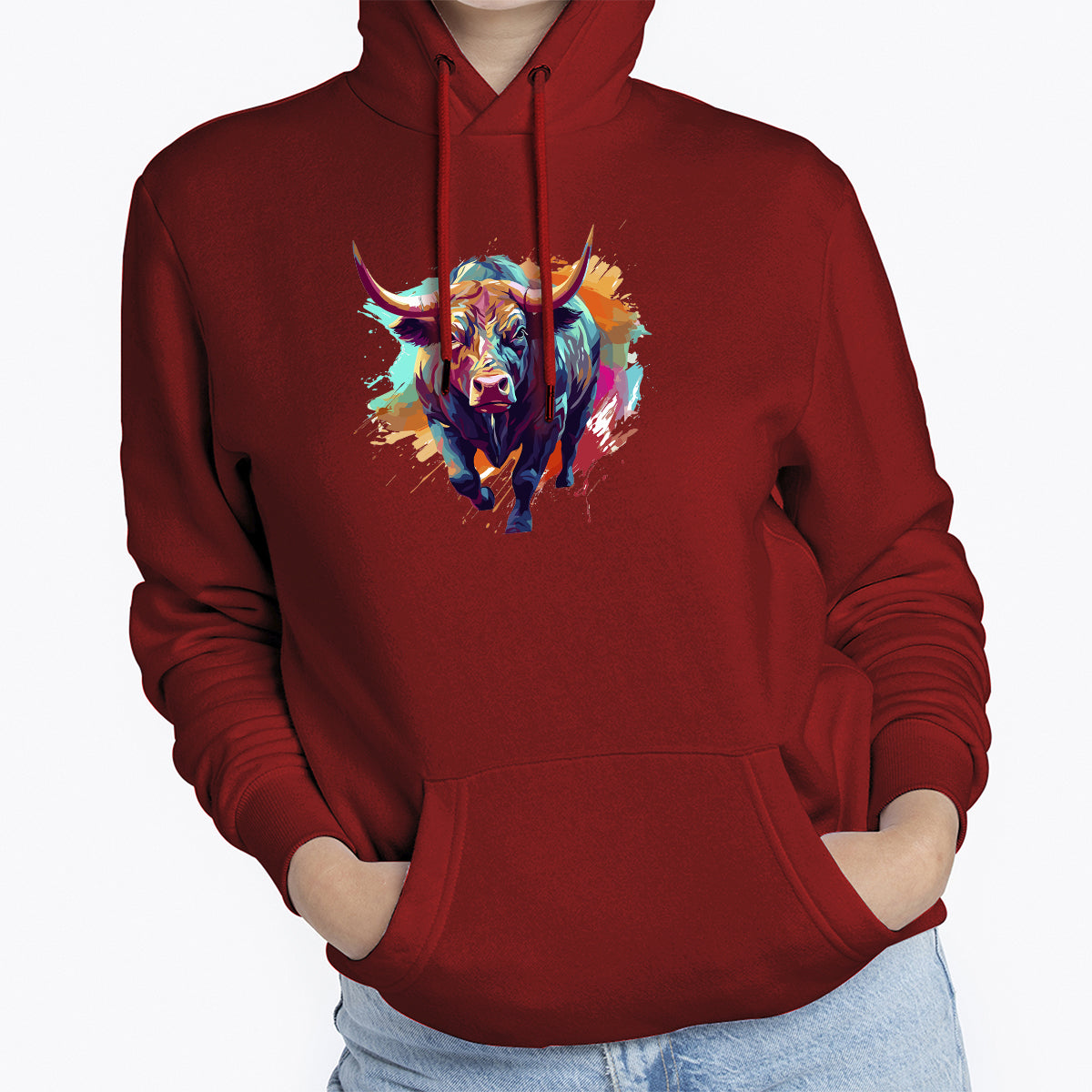 MOLETOM FEMININO RAINBOW BULL