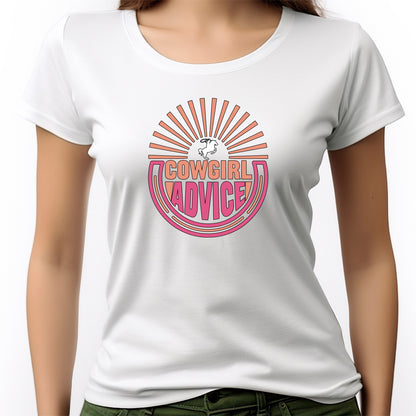 CAMISETA FEMININA COWGIRL ADVICE