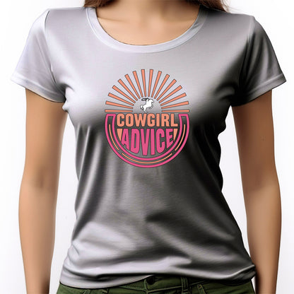CAMISETA FEMININA COWGIRL ADVICE
