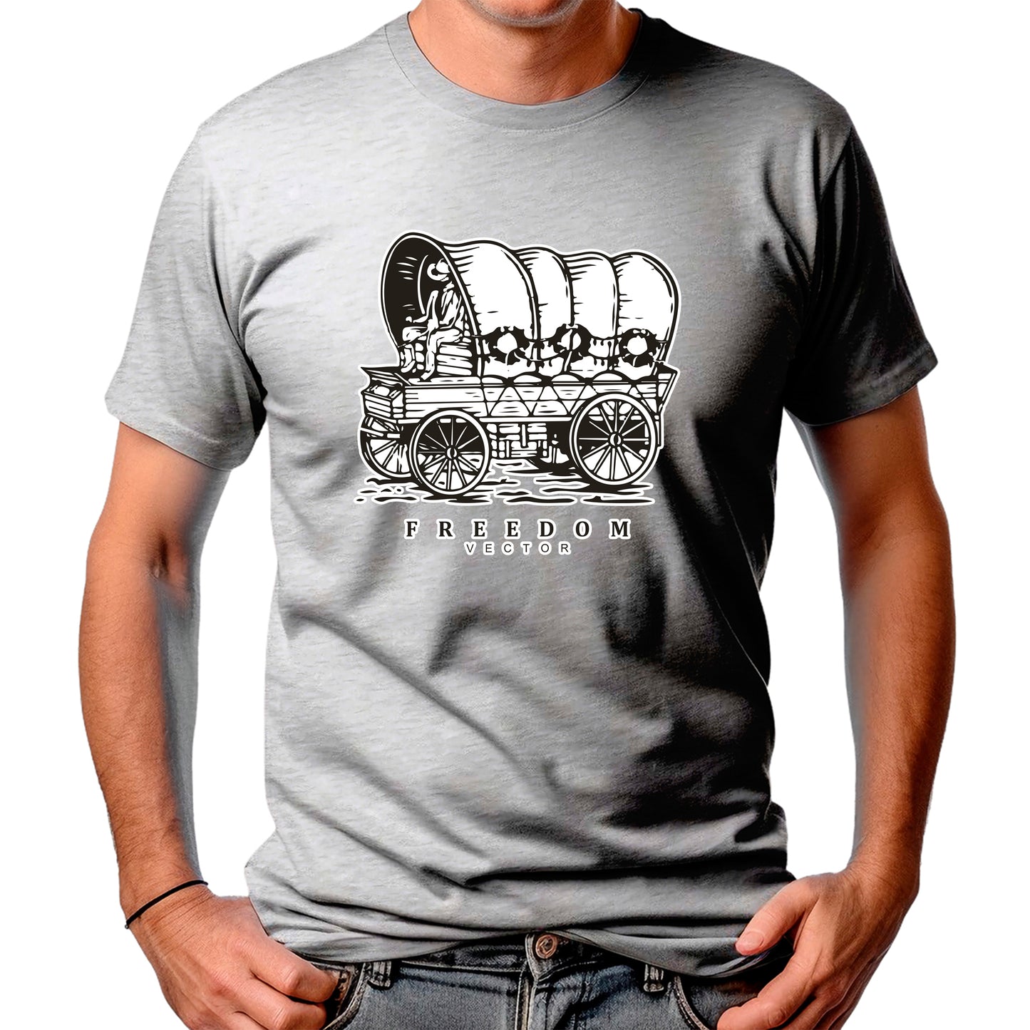 CAMISETA MASCULINA FREEDOM VECTOR