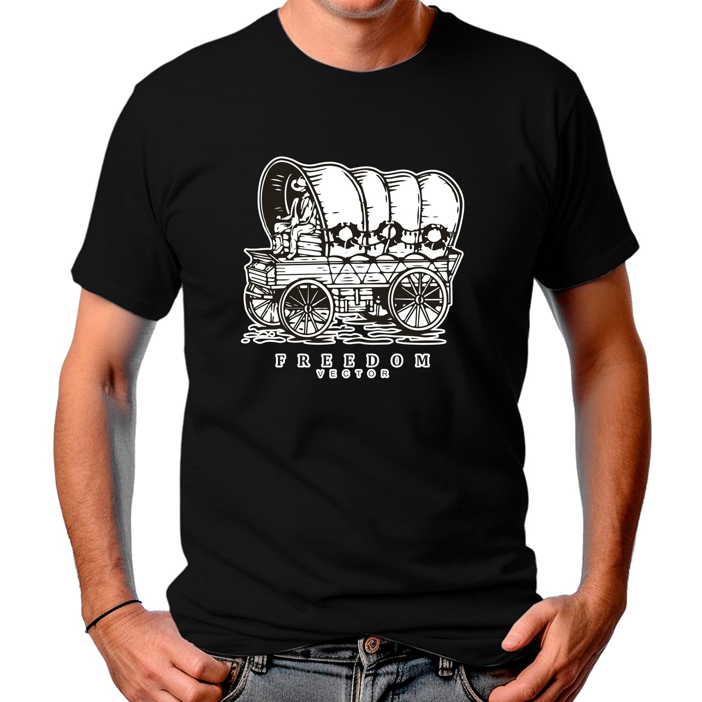 CAMISETA MASCULINA FREEDOM VECTOR