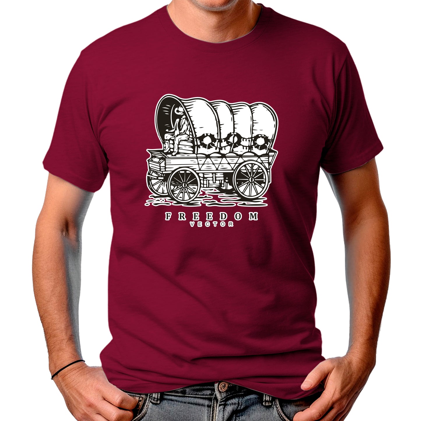 CAMISETA MASCULINA FREEDOM VECTOR