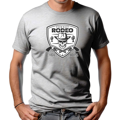 CAMISETA MASCULINA CAVEIRA DESERT RODEIO