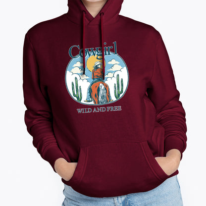 MOLETOM FEMININO COWGIRL WILD AND FREE