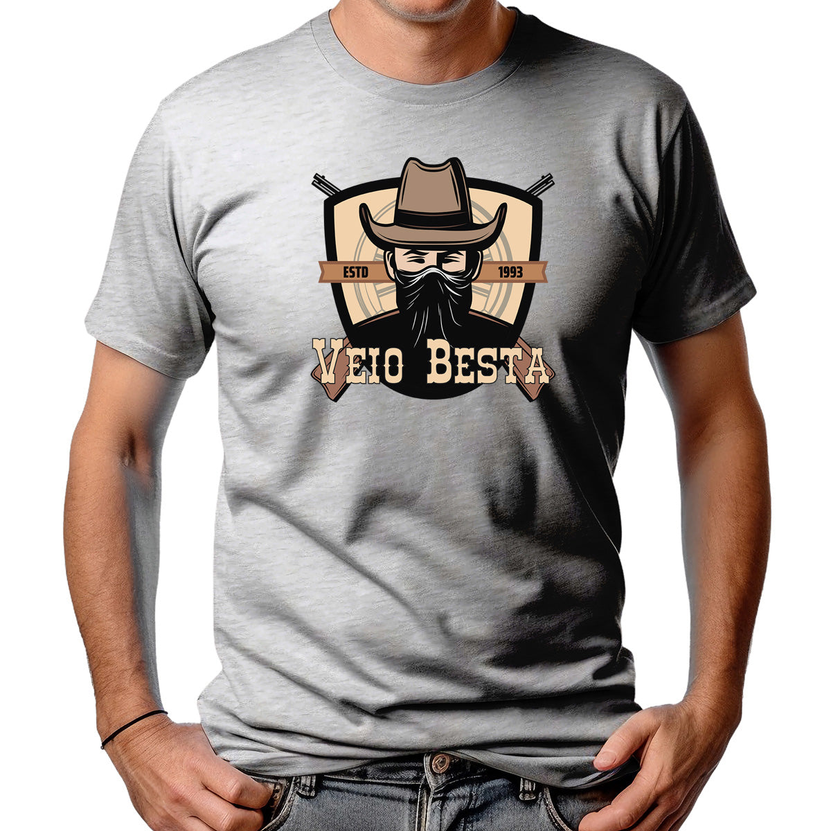 CAMISETA MASCULINA COWBOY ATIRADOR