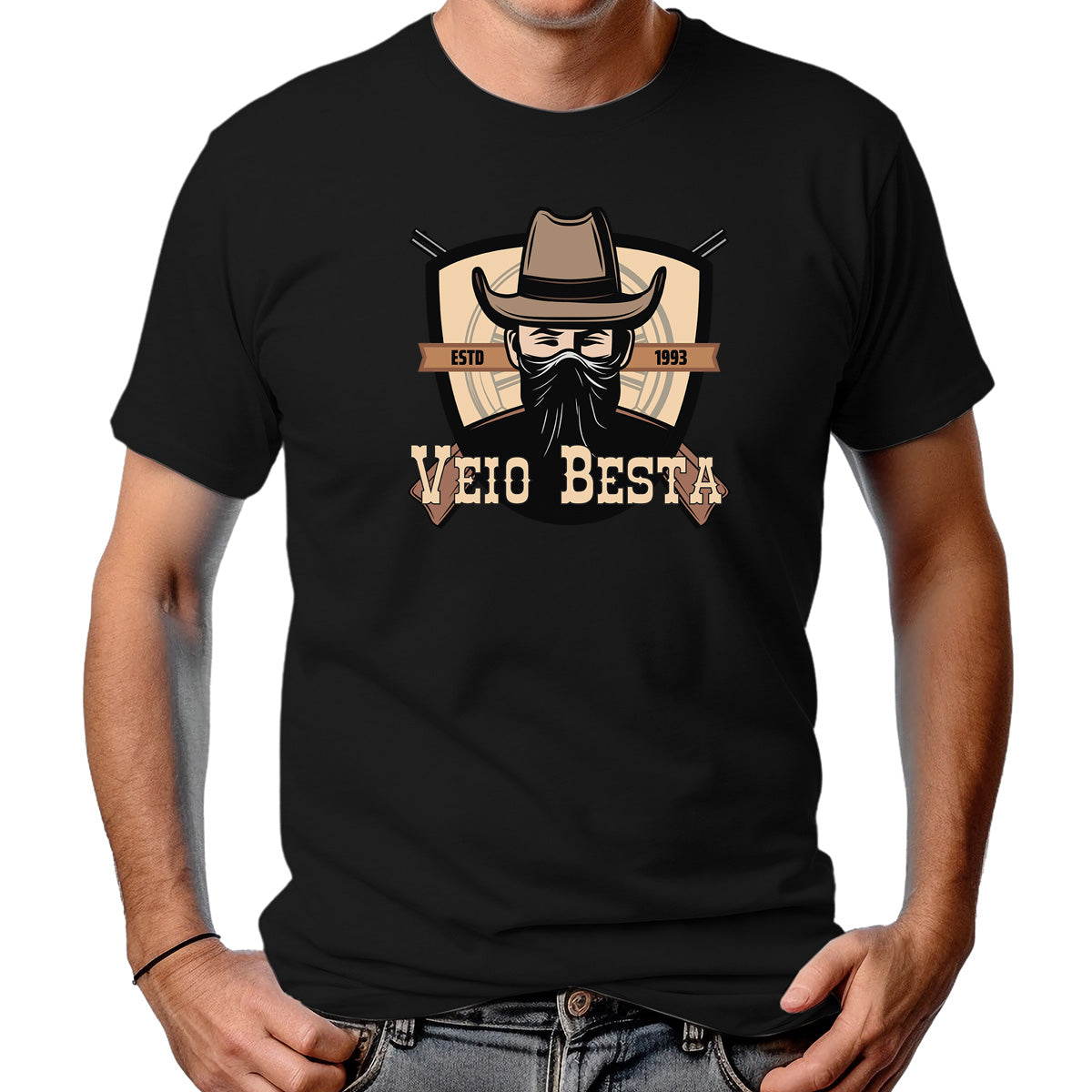 CAMISETA MASCULINA COWBOY ATIRADOR