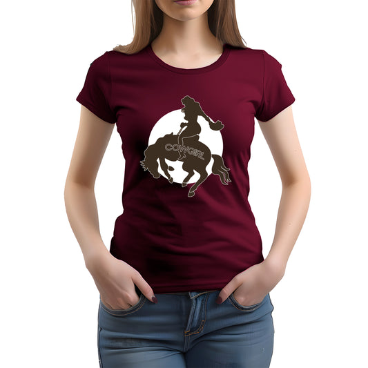 CAMISETA FEMININA COWGIRL RIDE