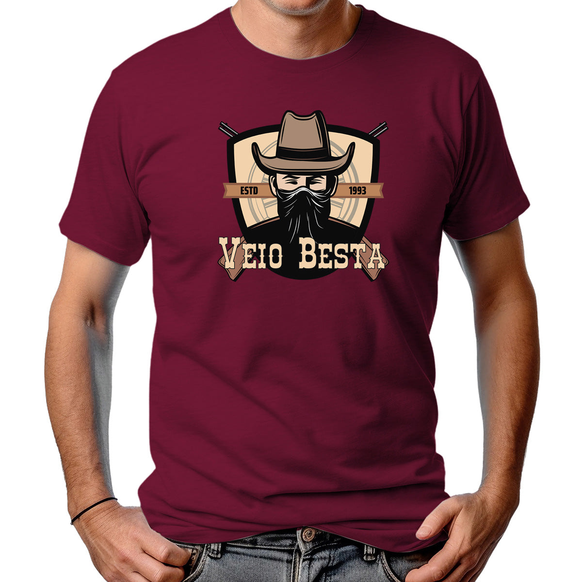 CAMISETA MASCULINA COWBOY ATIRADOR