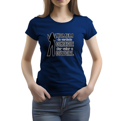 CAMISETA FEMININA VALOR A COWGIRL