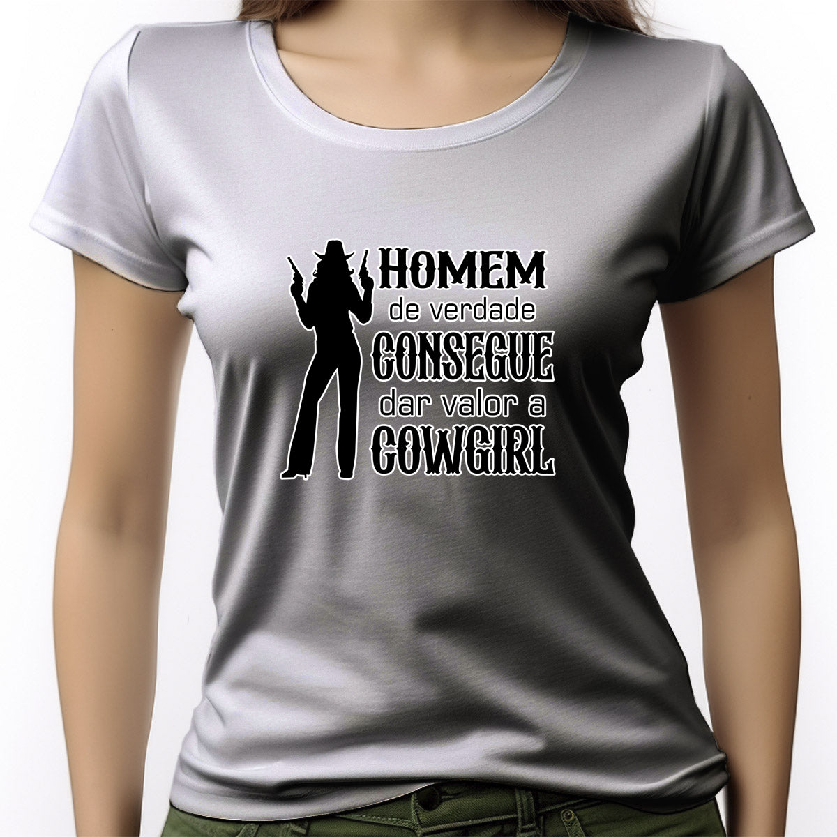 CAMISETA FEMININA VALOR A COWGIRL