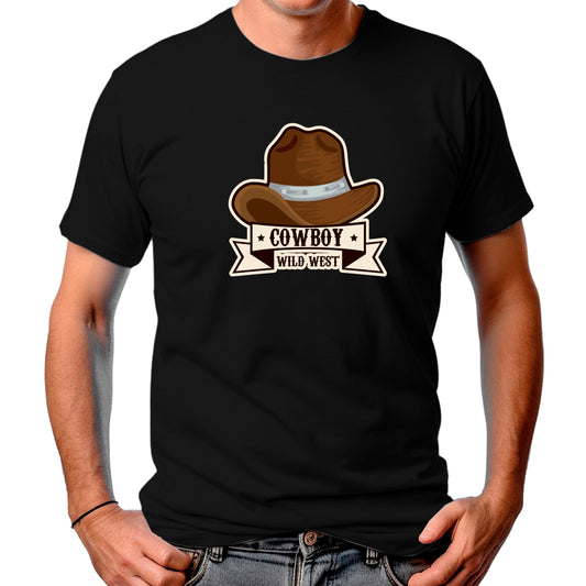 CAMISETA MASCULINA COWBOY WILD WEST HAT