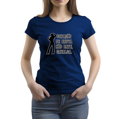 CAMISETA FEMININA NÃO BATE CAVALGA