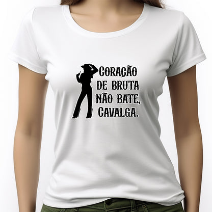 CAMISETA FEMININA NÃO BATE CAVALGA