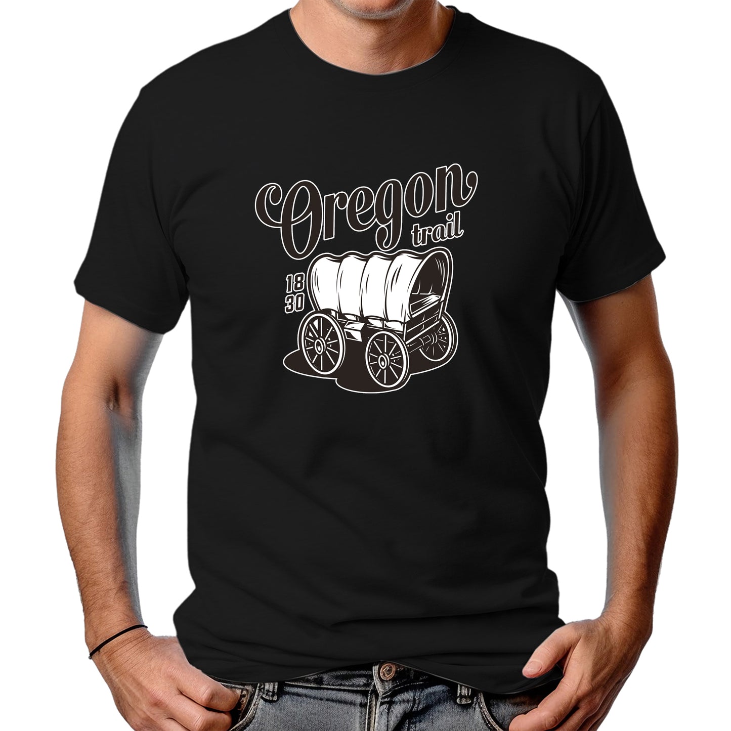 CAMISETA MASCULINA OREGON TRAIL 1830