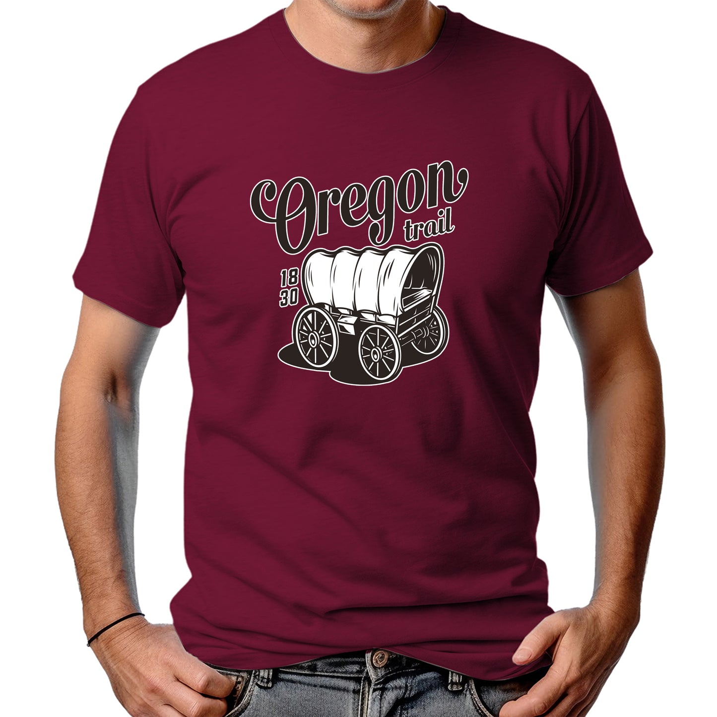 CAMISETA MASCULINA OREGON TRAIL 1830