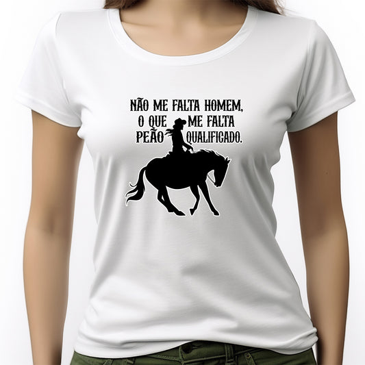CAMISETA FEMININA PEÃO DE QUALIDADE