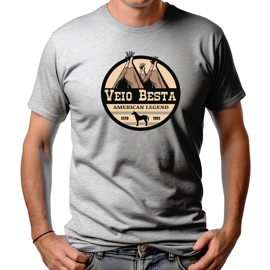 CAMISETA MASCULINA VEIO BESTA AMERICAN