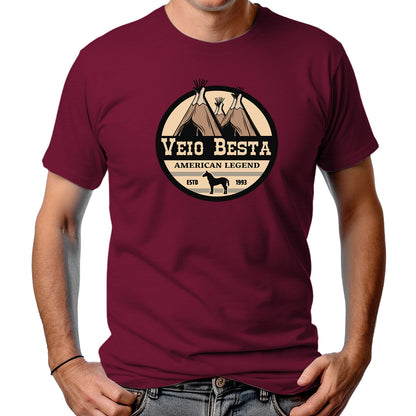 CAMISETA MASCULINA VEIO BESTA AMERICAN