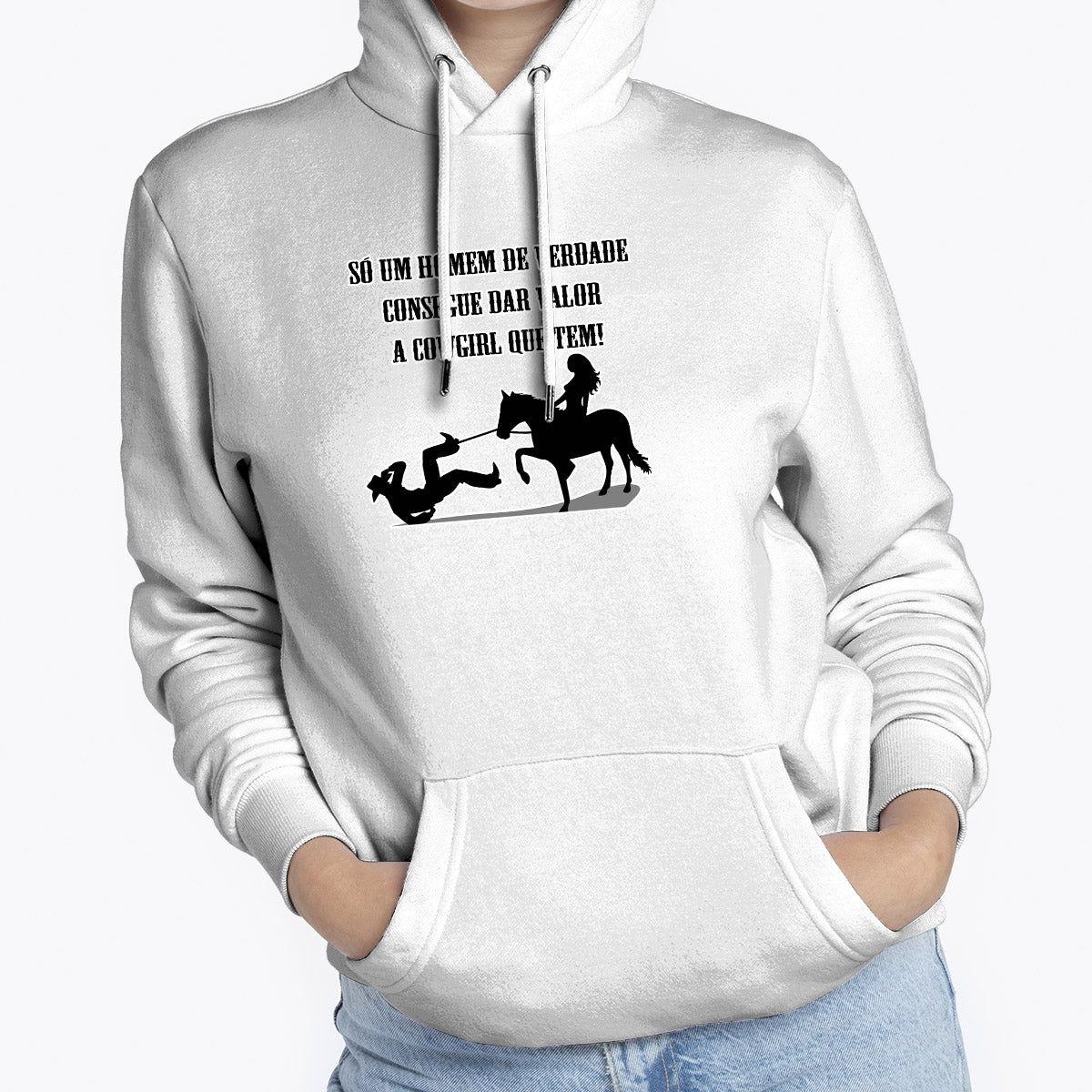 MOLETOM FEMININO DAR VALOR A COWGIRL