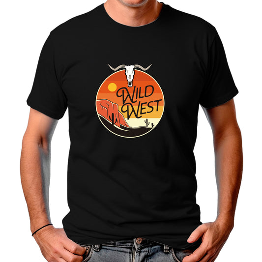 CAMISETA MASCULINA WILD WEST SUNSET