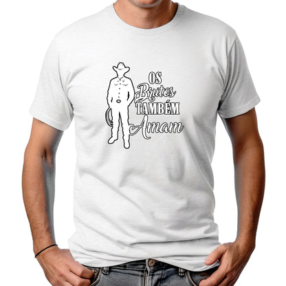 CAMISETA MASCULINA BRUTOS TAMBÉM AMAM /W