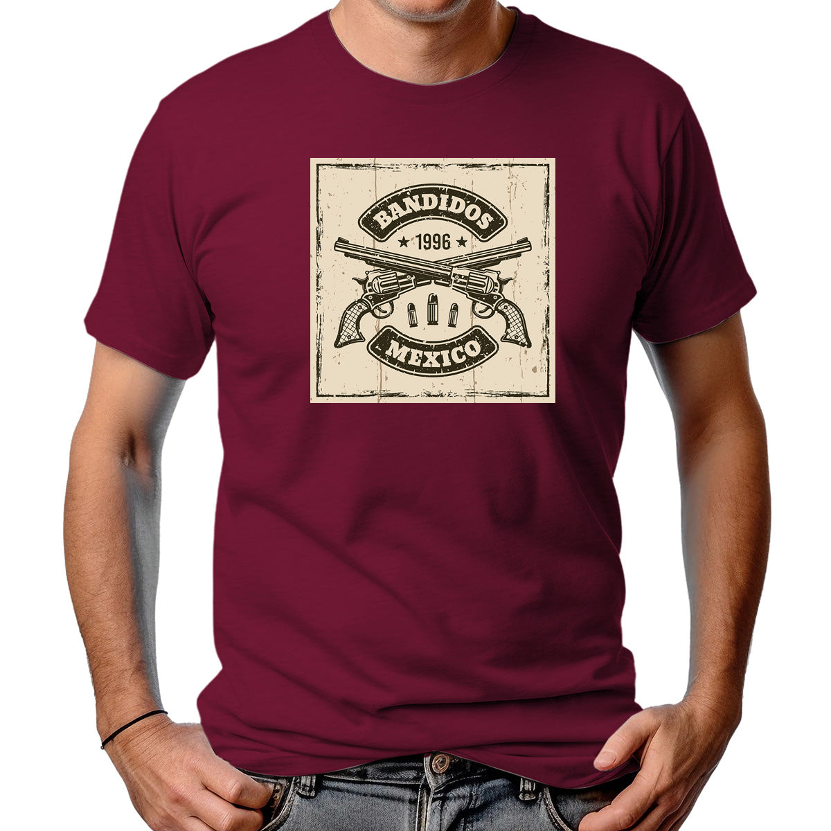 CAMISETA MASCULINA BANDIDOS MEXICO