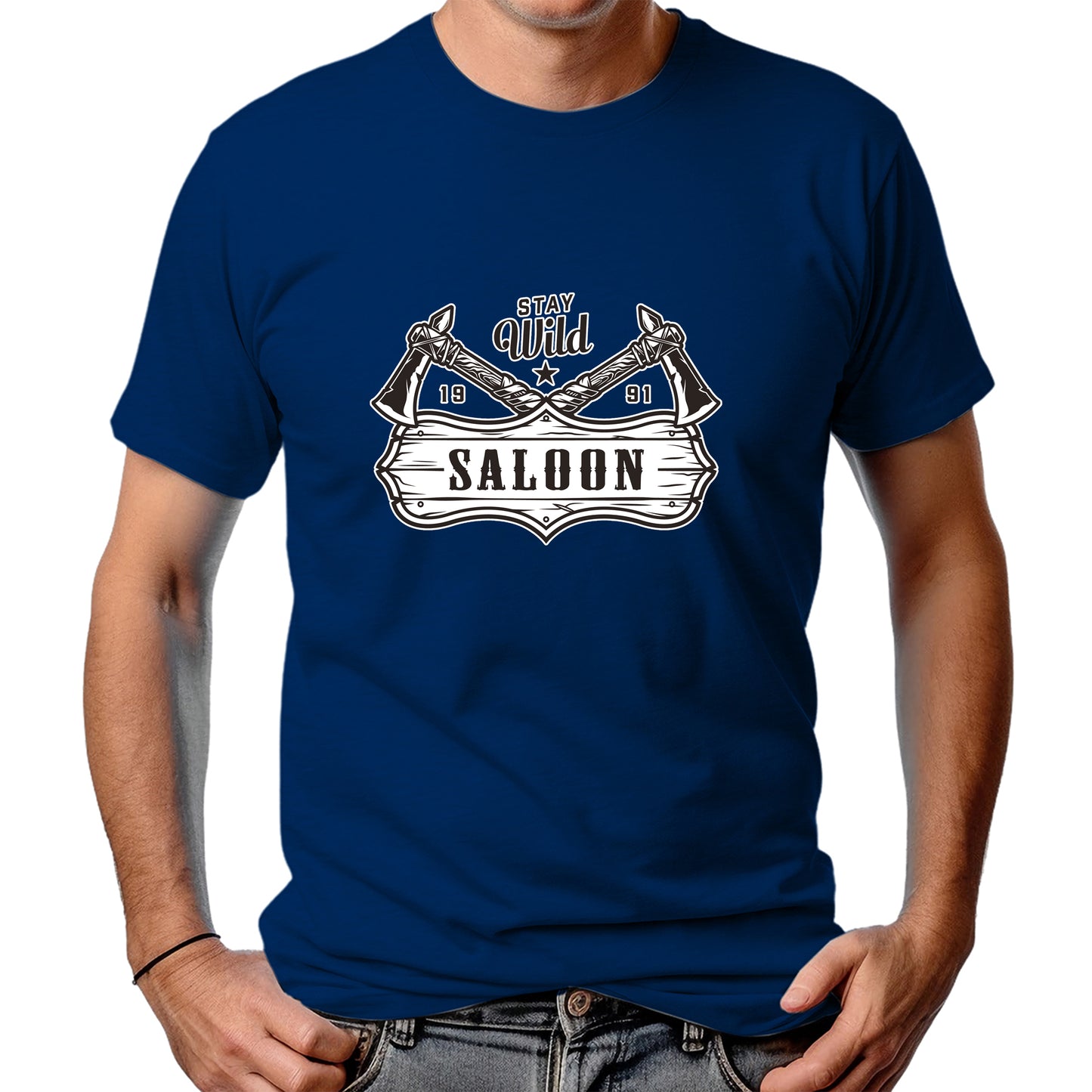 CAMISETA MASCULINA STAY WILD SALOON