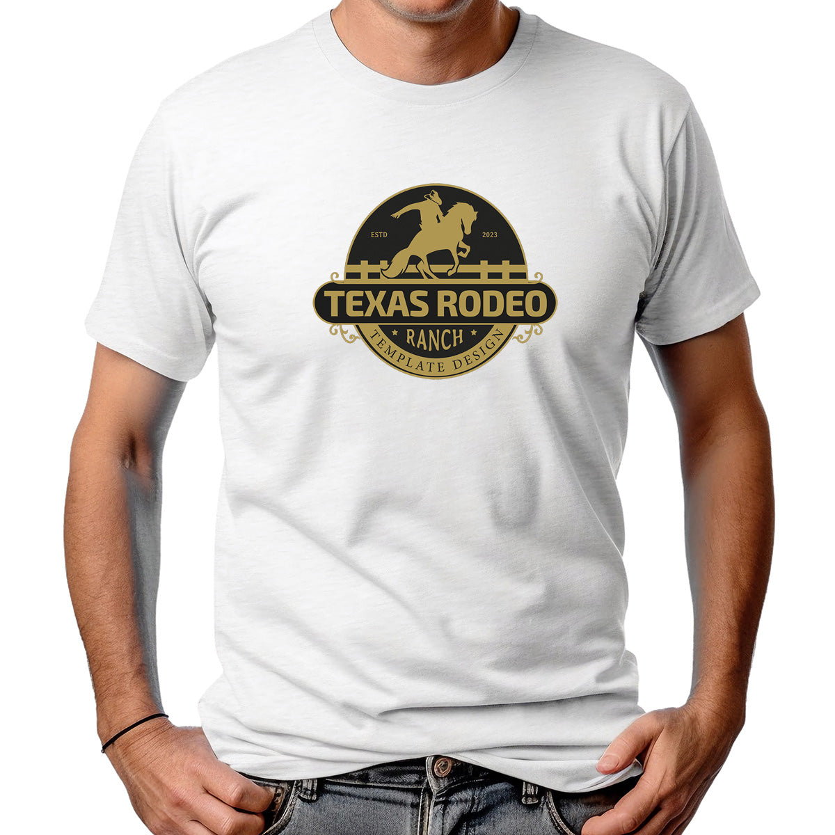 CAMISETA MASCULINA TEXAS RODEIO RANCH