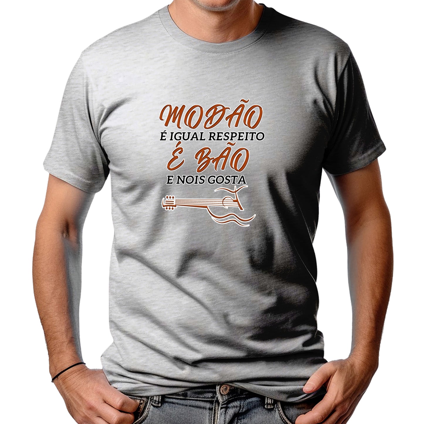 CAMISETA MASCULINA MODÃO É BÃO