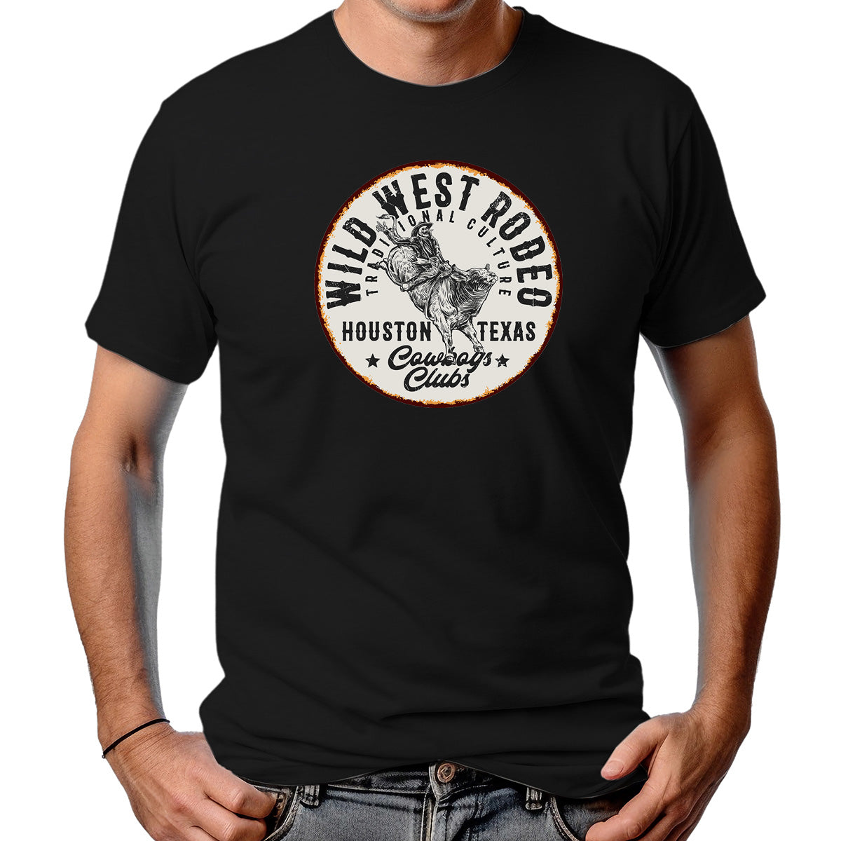 CAMISETA MASCULINA WILD WEST RODEIO 2
