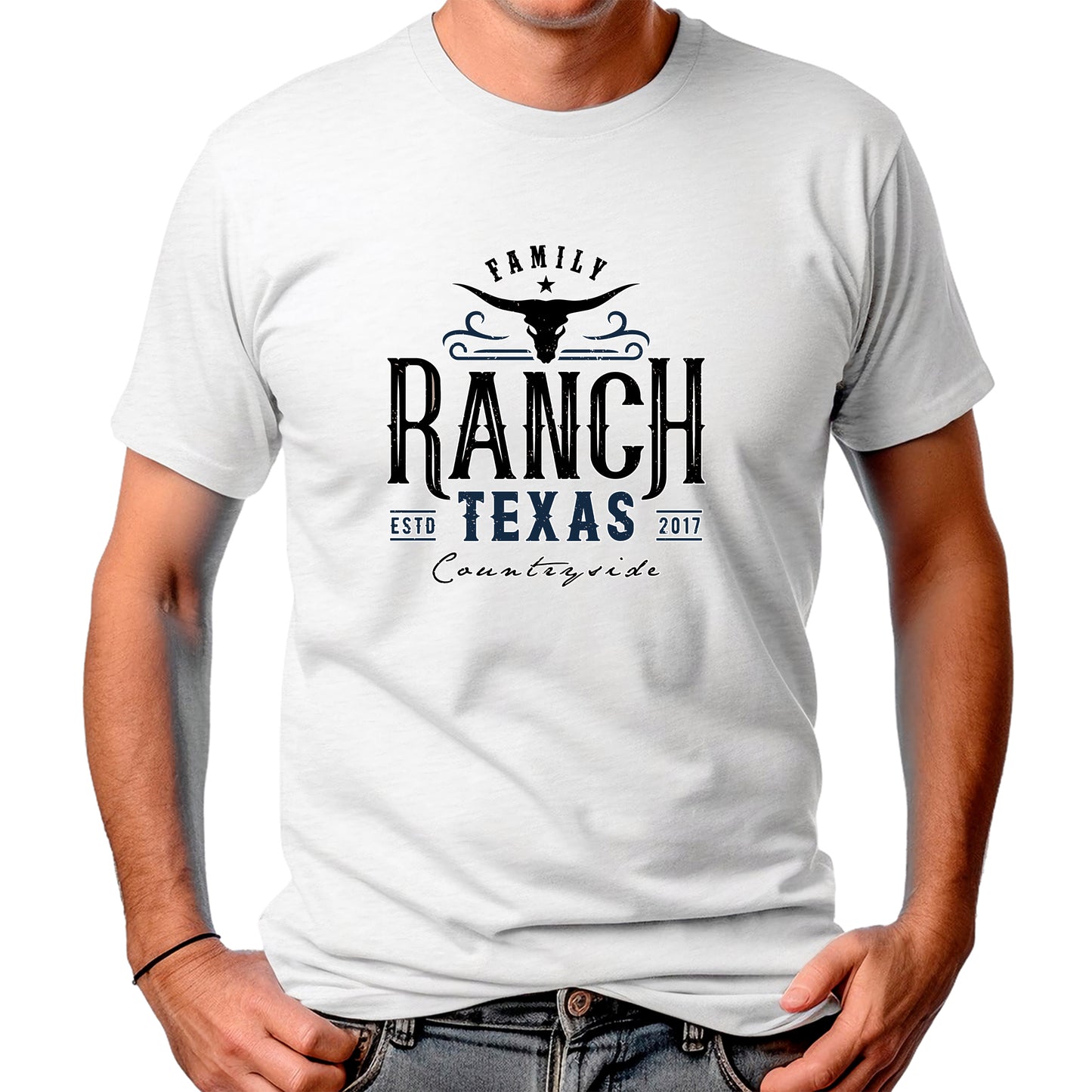 CAMISETA MASCULINA RANCH TEXAS