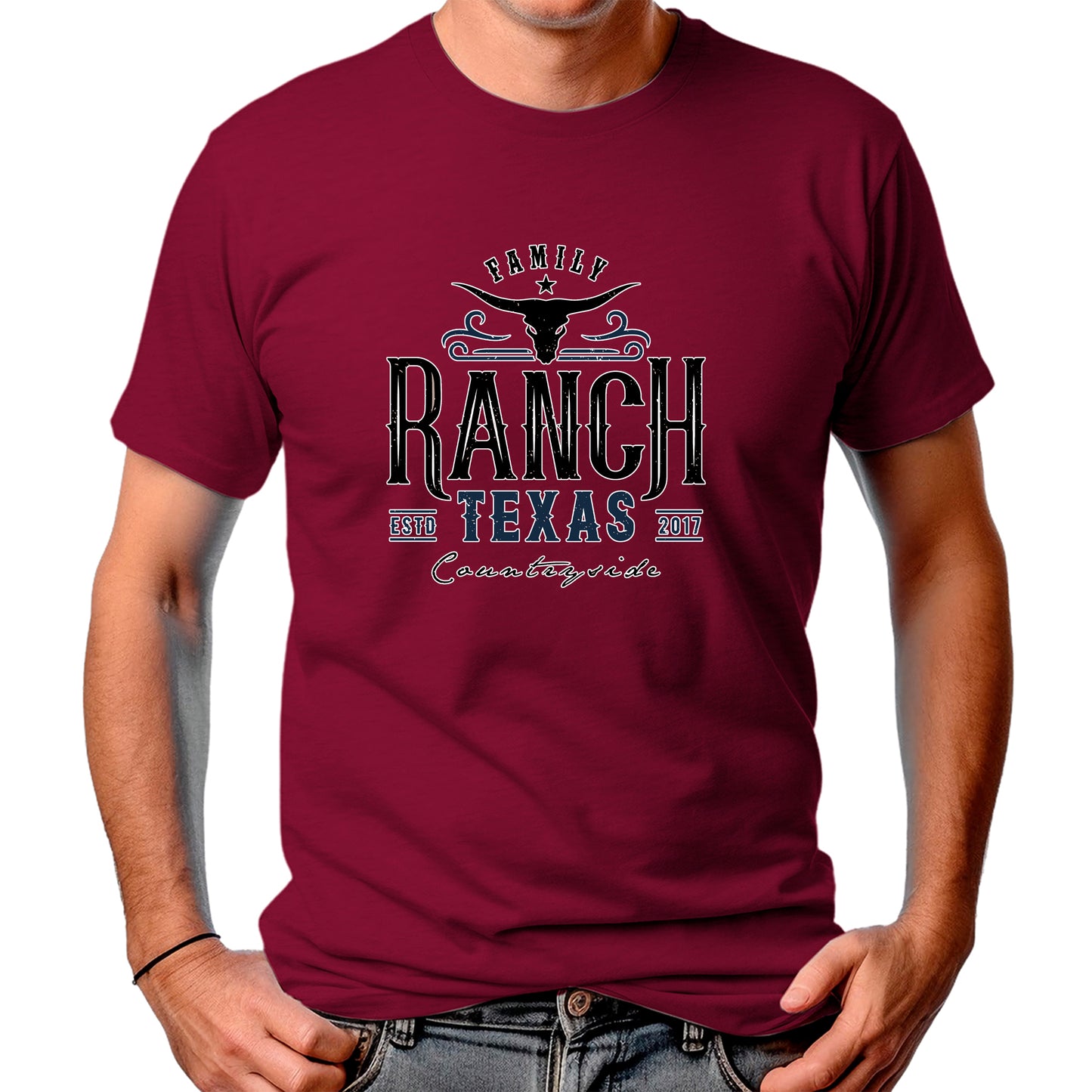 CAMISETA MASCULINA RANCH TEXAS