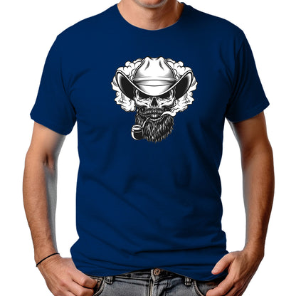 CAMISETA MASCULINA CAVEIRA FUMANDO