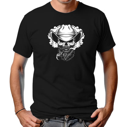 CAMISETA MASCULINA CAVEIRA FUMANDO