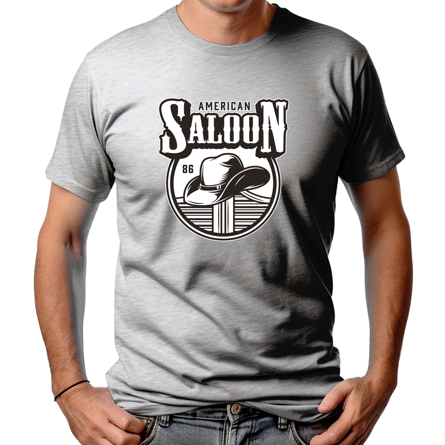 CAMISETA MASCULINA AMERICAN SALOON