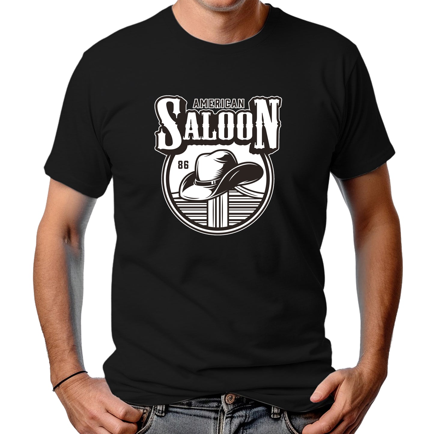 CAMISETA MASCULINA AMERICAN SALOON
