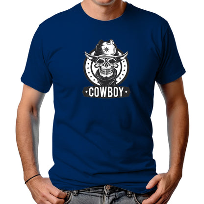CAMISETA MASCULINA CAVEIRA COWBOY