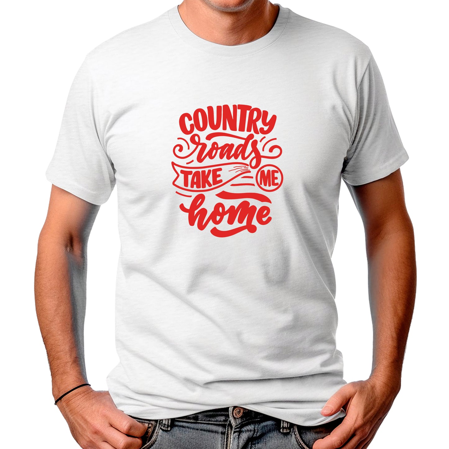 CAMISETA MASCULINA COUNTRY ROADS