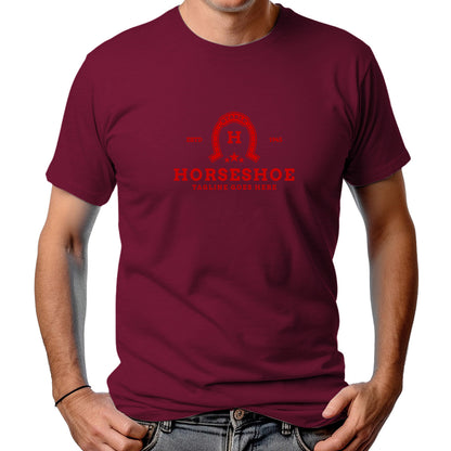 CAMISETA MASCULINA HORSESHOE RED