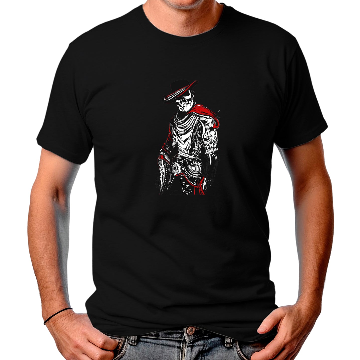 CAMISETA MASCULINA RED GUNNER VAQUERO