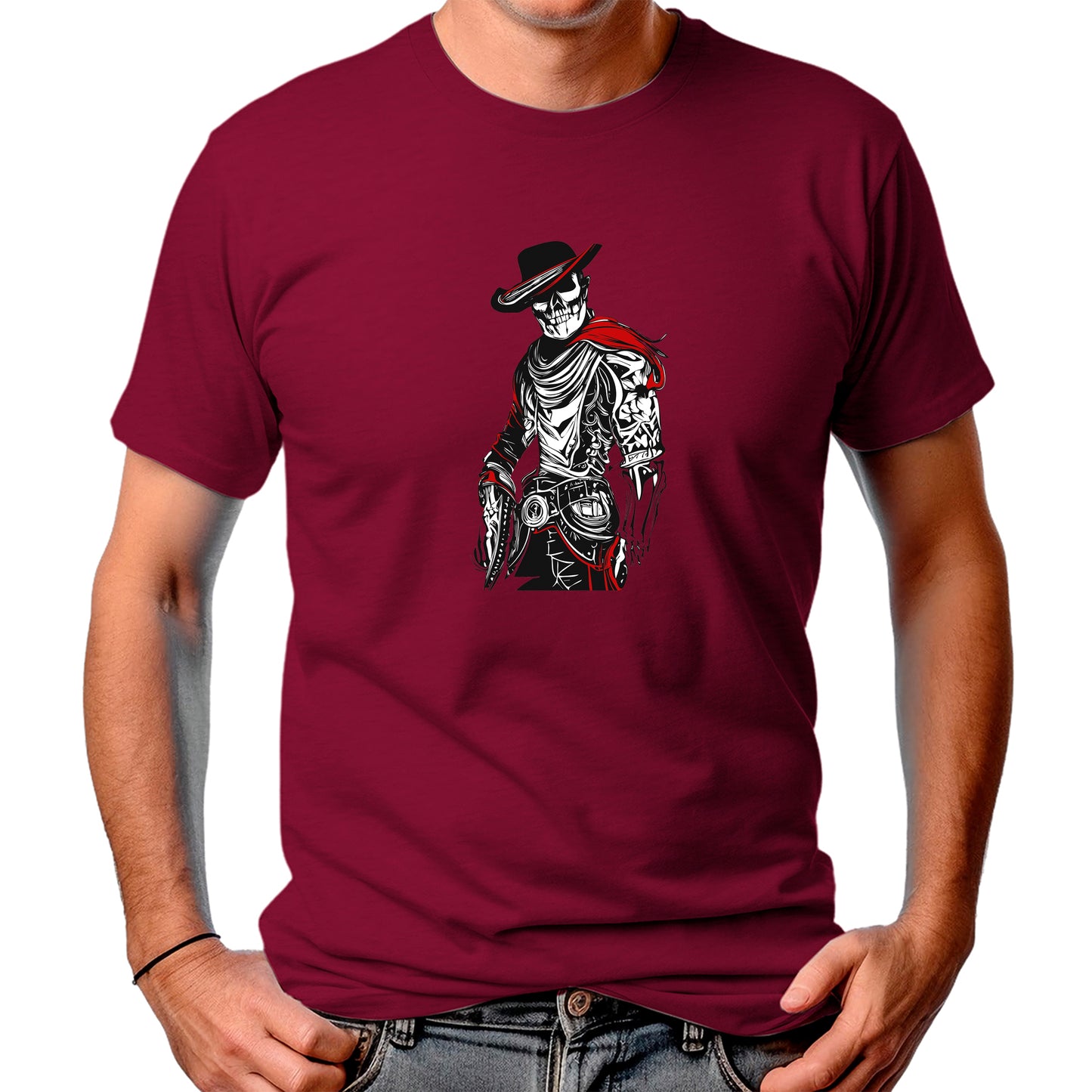 CAMISETA MASCULINA RED GUNNER VAQUERO