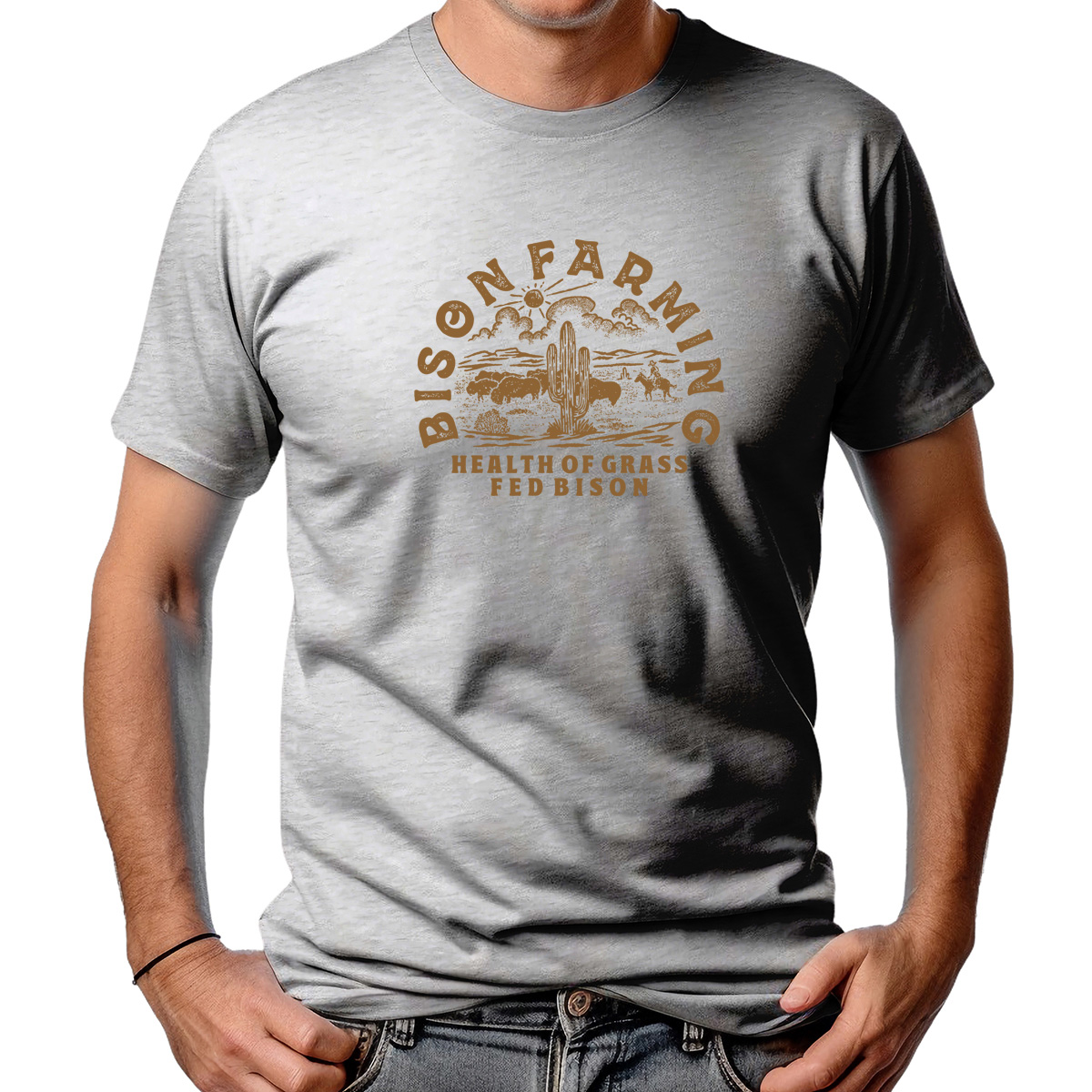 CAMISETA MASCULINA BISON FARMING