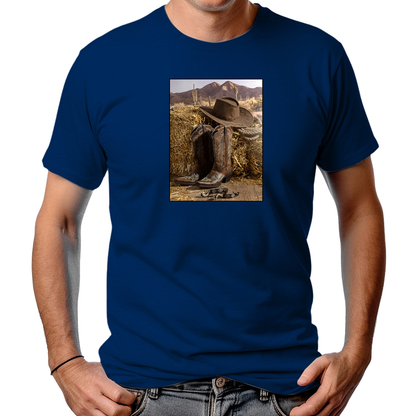 CAMISETA MASCULINA HAT AND BOOTS