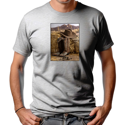 CAMISETA MASCULINA HAT AND BOOTS