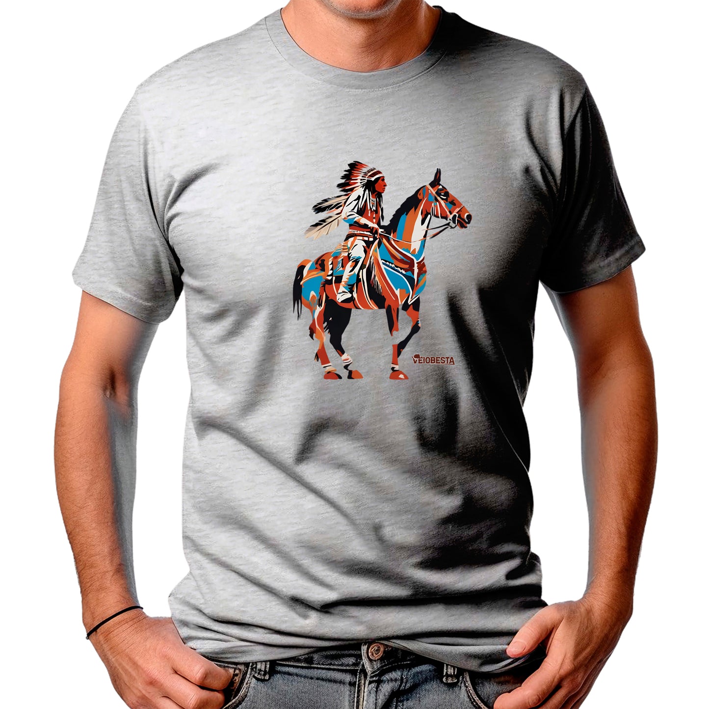 CAMISETA MASCULINA INDIAN KNIGHT