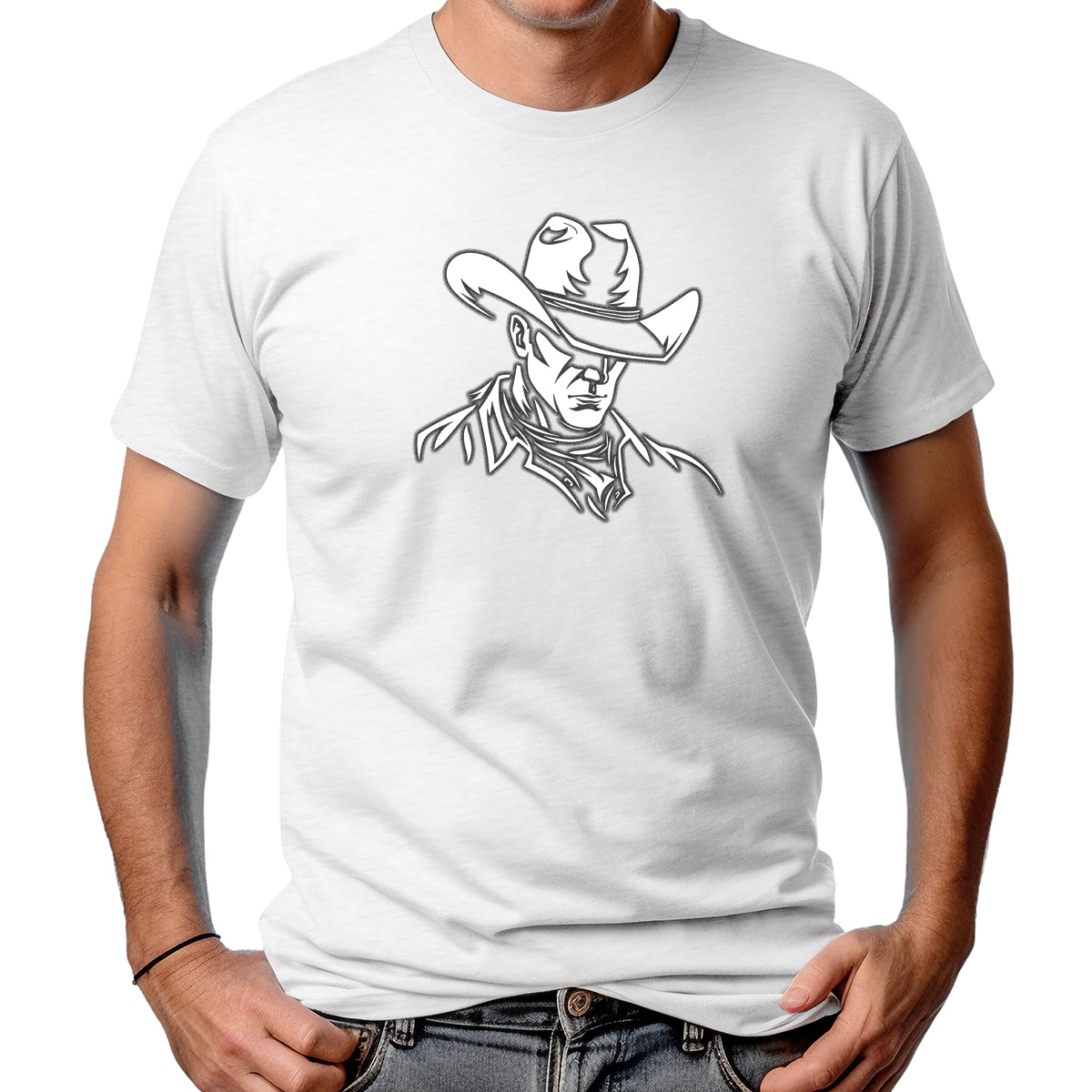 CAMISETA MASCULINA COWBOY LOOK