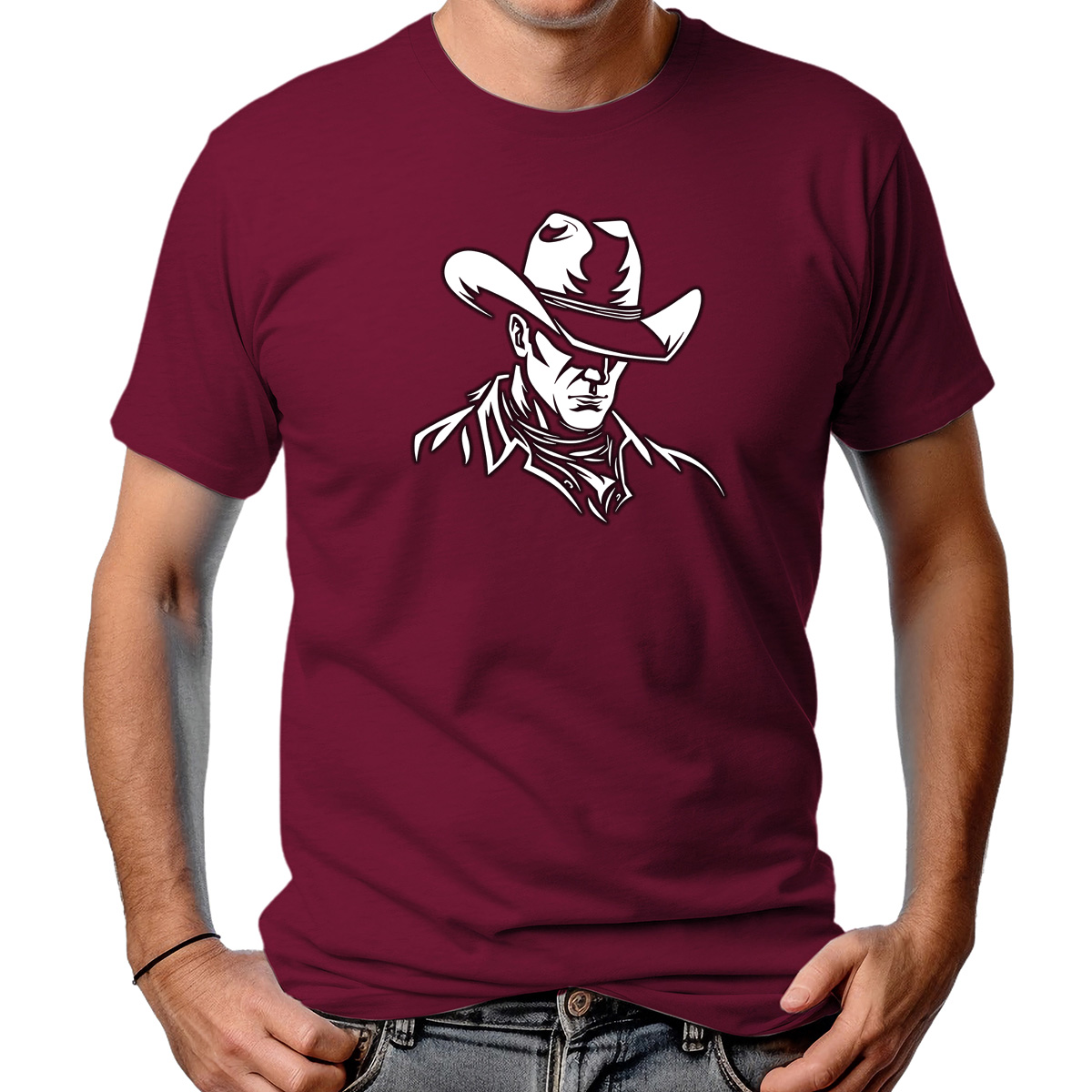 CAMISETA MASCULINA COWBOY LOOK