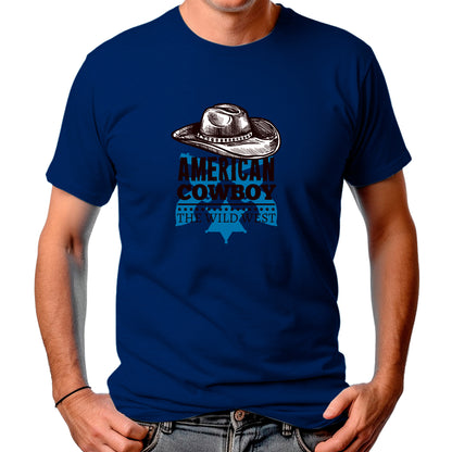 CAMISETA MASCULINA WILD WEST AMERICAN COWBOY